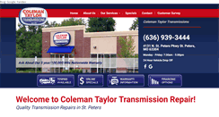 Desktop Screenshot of colemantransmission.com